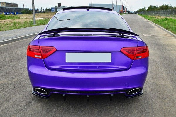 Maxton Rear Side Splitters Audi RS5 Mk1 (8T) Facelift - Gloss Black
