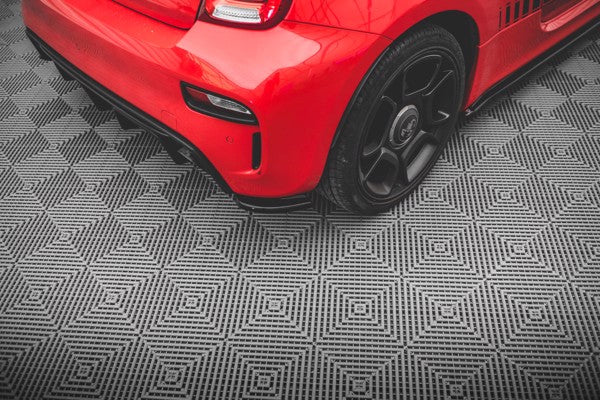Maxton Rear Side Splitters Fiat 500 Abarth Mk1 Facelift - Gloss Black
