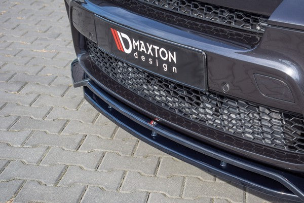 Maxton Front Splitter For BMW X50 E70 Facelift M-Pack - Gloss Black