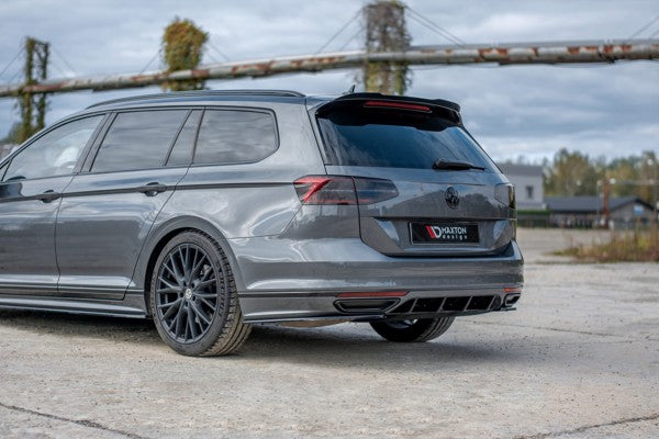 Maxton Rear Valance Volkswagen Passat R-Line B8 - Gloss Black