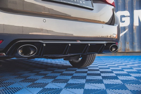 Maxton Rear Valance + Exhaust Ends Imitation Peugeot 308 Sw Mk2 Facelift