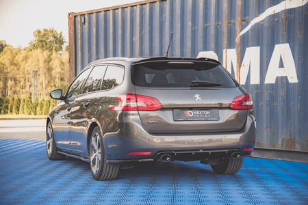 Maxton Rear Valance + Exhaust Ends Imitation Peugeot 308 Sw Mk2 Facelift