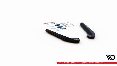 Maxton Rear Side Splitters BMW X1 M-Pack F48 - Gloss Black