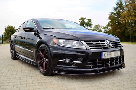 Maxton Front Splitter Volkswagen Cc R-Line - Gloss Black