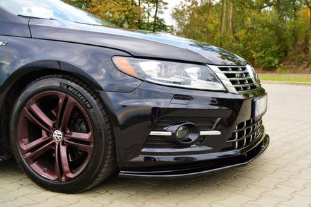 Maxton Front Splitter Volkswagen Cc R-Line - Gloss Black