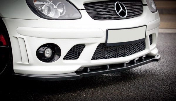 Maxton Front Splitter Mercedes Slk R170 For Amg 204 Bumper - Gloss Black