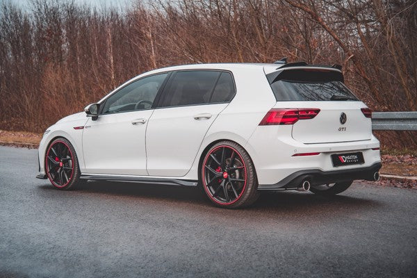 Maxton Side Skirts Diffusers V.3 Volkswagen Golf 8 Gti - Gloss Black