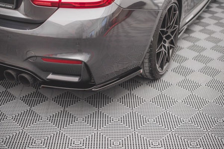 Maxton Rear Side Splitters V.1 BMW M4 F82 - Gloss Black