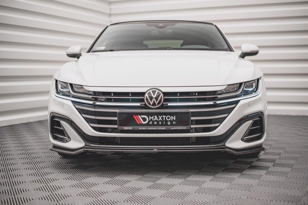 Maxton Front Splitter V.3 Volkswagen Arteon R-Line Facelift - Gloss Black
