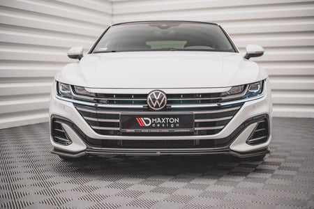Maxton Front Splitter V.3 Volkswagen Arteon R-Line Facelift - Gloss Black
