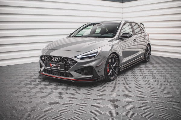 Maxton Front Splitter V.3 Hyundai I30 N Hatchback/Fastback Mk3 Facelift - Gloss Black