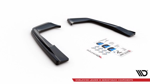 Maxton Rear Side Splitters Mercedes-Amg C 63Amg Coupe C205 Facelift - Gloss Black