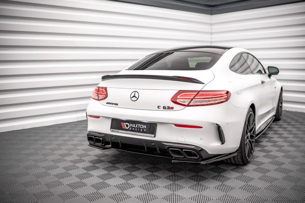 Maxton Rear Side Splitters Mercedes-Amg C 63Amg Coupe C205 Facelift - Gloss Black
