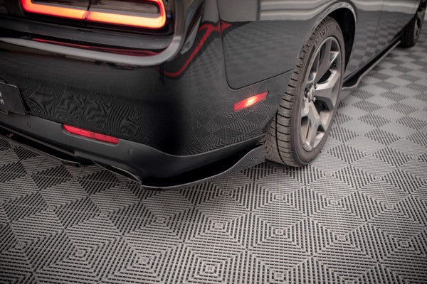 Maxton Rear Side Splitters Dodge Challenger Rt Mk3 Facelift - Gloss Black