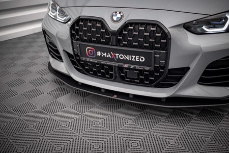 Maxton Street Pro Front Splitter BMW 4 Gran Coupe M-Pack G26 - Black