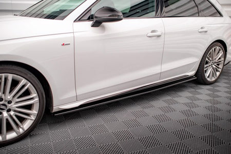 Maxton Side Skirts Diffusers Audi S4 / A4 S-Line B9 - Gloss Black
