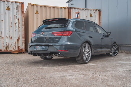 Maxton Rear Valance V.3 Seat Leon Cupra St Mk3 Fl - Gloss Black
