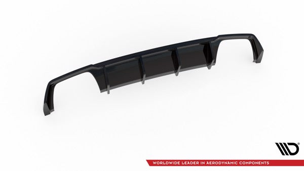 Maxton Rear Valance V.3 Seat Leon Cupra St Mk3 Fl - Gloss Black