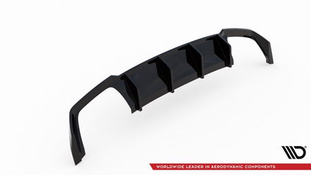 Maxton Rear Valance V.3 Seat Leon Cupra St Mk3 Fl - Gloss Black