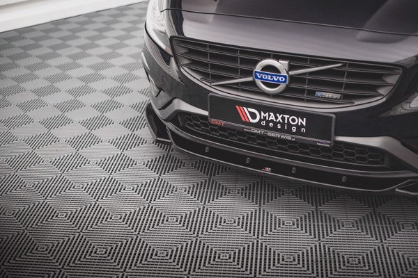 Maxton Front Splitter V.2 Volvo S60 R-Design Mk2 - Gloss Black