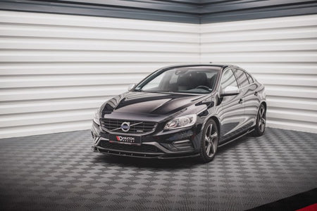 Maxton Front Splitter V.2 Volvo S60 R-Design Mk2 - Gloss Black