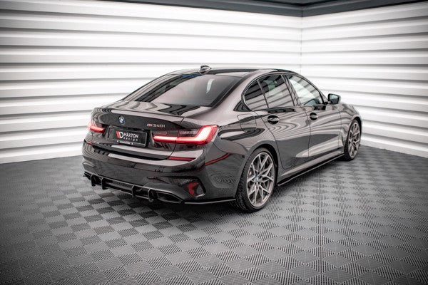 Maxton Street Pro Rear Side Splitters V.1 BMW M340I G20 / G21 - Black
