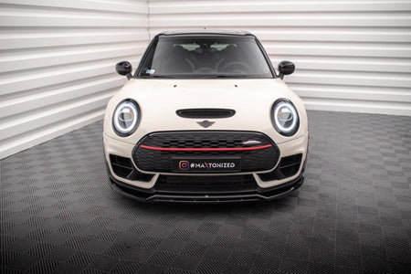 Maxton Front Splitter V.2 Mini Cooper Clubman John Cooper Works F54 Facelift - Gloss Black
