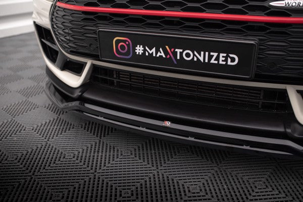 Maxton Front Splitter V.2 Mini Cooper Clubman John Cooper Works F54 Facelift - Gloss Black