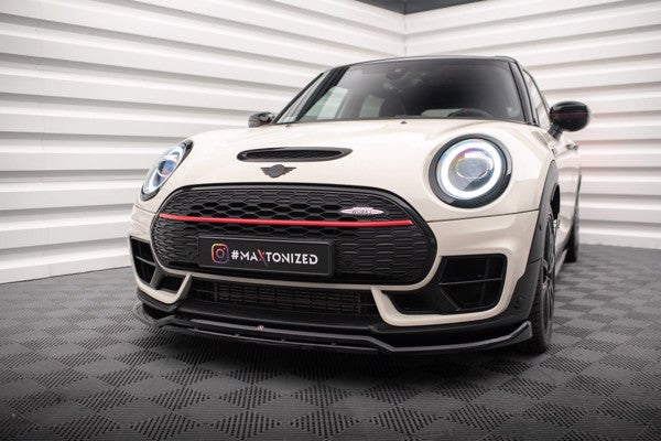 Maxton Front Splitter V.2 Mini Cooper Clubman John Cooper Works F54 Facelift - Gloss Black