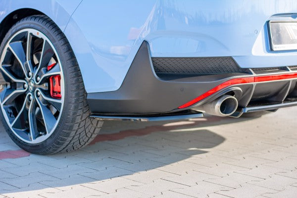 Maxton Rear Side Splitters Hyundai I30 N Mk3 Fastback  - Gloss Black