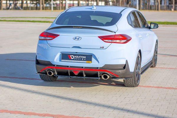 Maxton Rear Side Splitters Hyundai I30 N Mk3 Fastback  - Gloss Black
