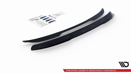 Maxton Spoiler Cap Ford Mondeo Estate Mk5 Facelift - Gloss Black