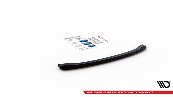 Maxton Central Rear Splitter For BMW 5 G30 - Gloss Black