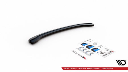 Maxton Central Rear Splitter For BMW 5 G30 - Gloss Black