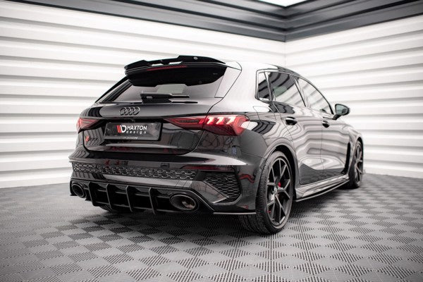 Maxton Street Pro Rear Diffuser Audi RS3 Sportback 8Y - Black