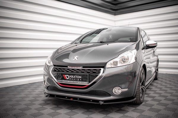 Maxton Front Splitter V.2 Peugeot 208 Gti Mk1 - Gloss Black