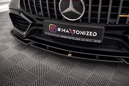 Maxton Front Splitter V.3 Mercedes-Amg Gt 63S 4-Door Coupe Aero - Gloss Black