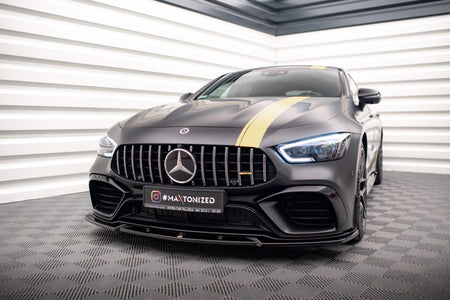 Maxton Front Splitter V.3 Mercedes-Amg Gt 63S 4-Door Coupe Aero - Gloss Black