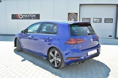Maxton Side Skirts Diffusers V.1 VW Golf 7 R / R-Line Facelift - Gloss Black