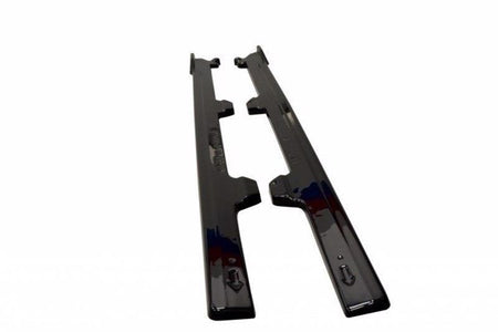 Maxton Side Skirts Diffusers V.1 VW Golf 7 R / R-Line Facelift - Gloss Black