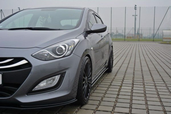 Maxton Side Skirts Diffusers Hyundai I30 Mk.2 - Gloss Black