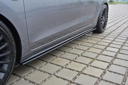 Maxton Side Skirts Diffusers Hyundai I30 Mk.2 - Gloss Black