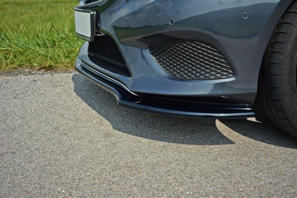 Maxton Front Splitter V.1 Mercedes E W212 - Gloss Black