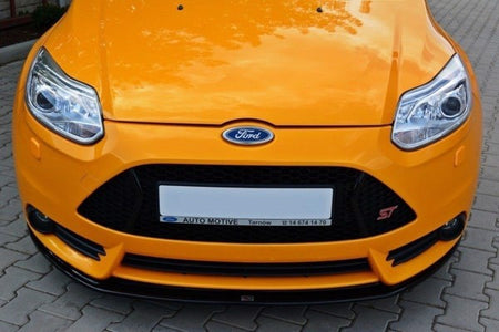Maxton Front Splitter V.2 Ford Focus St Mk3 - Gloss Black
