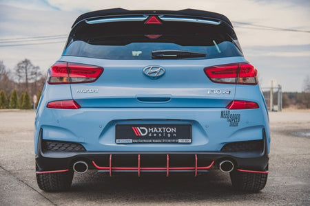 Maxton Racing Durability Rear Side Splitters Hyundai I30 N Mk3 Hatchback - Black