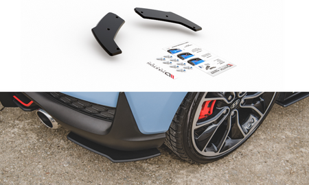 Maxton Racing Durability Rear Side Splitters Hyundai I30 N Mk3 Hatchback - Black