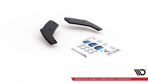 Maxton Racing Durability Rear Side Splitters Hyundai I30 N Mk3 Hatchback - Black
