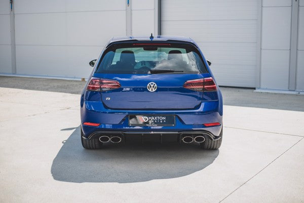 Maxton Rear Valance V.3 VW Golf 7 R Facelift - Gloss Black