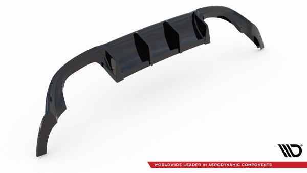 Maxton Rear Valance V.3 VW Golf 7 R Facelift - Gloss Black
