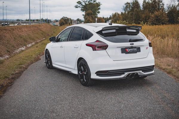 Maxton Rear Side Splitters V.2 Ford Focus St Mk3 Facelift - Gloss Black